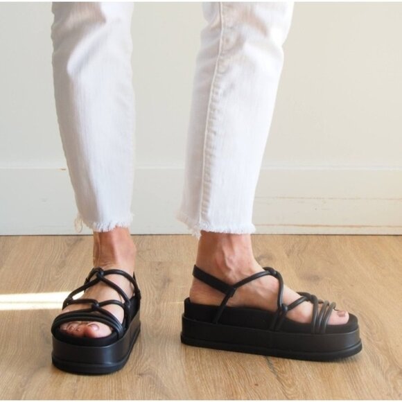 ROAM Linky Platform, Black Rommie sandal Women's Size 40 EU/US 10 - Picture 1 of 16